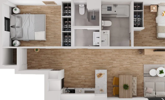 apartamentos de day apartment para alquiler para empresas en Barcelona El Poblenou